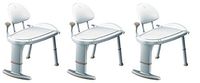 Moen Non Slip Adjustable Transfer Bench, Glacier White (DN7105) (Pack of 3)