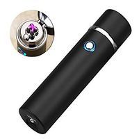 Revolutionary Flameless Plasma Beam Lighter - Rechargeable - Windproof - Splashproof - Redesigned - Pipes - Bowls - Cigars - Butane/Chemical Free (Matte Black)