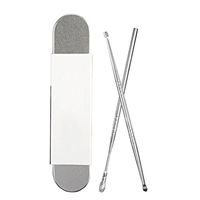 ULTNICE 2Pcs Ear Wax Cleaner Set Curette Ear Scoop Spoon Wax Curette