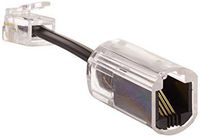 1 x Telephone Cord Detangler - Extended Rotating - Black - Phone Cord Detangler Master Cables Product