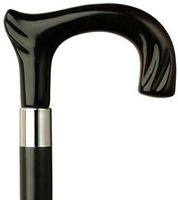 Ladies Derby Cane Black Maple Shaft, Shell Handle  -Affordable Gift! Item #HAR-9130939