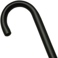 Unisex Round Nose Crook Cane Black Finish  -Affordable Gift! Item #DHAR-9003508