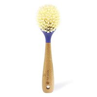 Full Circle Be Good Kitchen Dish Brush with Bamboo Handle, Single Brush, Purple