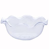 Tableclothsfactory 60 Pcs - Clear Round Blossom 3oz Disposable Plastic Dessert Bowl