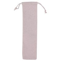 Reusable Stainless Steel Straw Storage Bag Metal Drinking Straws Organizer