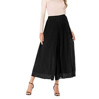 CCatyam Plus Size Pants for Women, Yoga Harem Trousers Elastic Waist Loose Bottoms Chiffon Sexy Fashion Black