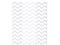 Small White Chevron Zig Zag Striped 7x2x3" Cello Party Treat Food Snack Bags (100 ct)