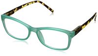 Peepers by PeeperSpecs womens Sand Bar Cat-Eye Reading Glasses, Teal, 52 mm, +2.00