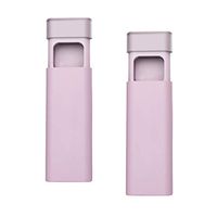 Healifty 2PCS Mini Pill Box Capsule Drug Holder Container Waterproof Portable for Tablets Pain Medication Vitamins (Pink)
