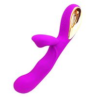 Purple Handheld Skin Friendly USB Rechargeable Silicone Waterproof Massager Wand 10 Kinds of Silent Frequency Mode Family Health Campaigns and Gifts