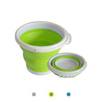 ANPI Foldable Bucket, Collapsible Silicone Plastic Bucket, for Home Cleaning Camping Fishing Travel, Portable Water Storage Carrier Indoor Outdoor