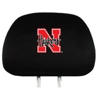 Nebraska Huskers Headrest Covers--(Package of 2)