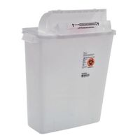 Covidien 8536SA SharpSafety Safety in Room Sharps Container Counterbalance Lid, 3 gal Capacity, Clear