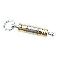 Cigar Punch Cigar Cutter Carving 2 Size Blades Retractable and Screw Out Gift Box Included Smoking Accessories (Gold)