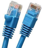 iMBAPrice CAT5e Ethernet Cable 15 ft Blue - Male to Male Connectors for Base-T Networks