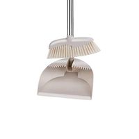 Broom and Dustpan With Long Handle Telescopic Up Soft Brush Windproof Plastic Broom And Dustpan Non-Slip Handle Stainless Steel Rod Broom Set Used For Home Kitchen Office Toilet