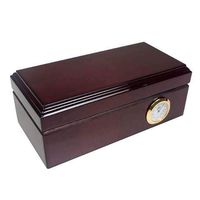 Cigar City Humidors™ 12 Cigar Limited Edition Spanish Cedar Humidor (Burgundy Gloss)