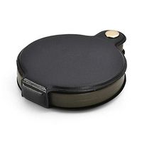 Round Magnifying Glass Pocket Portable 20X HD Optics Glass Lens Magnifier for Old Man Handheld Reading Newspaper Auxiliary Tools, Black