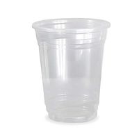 SafePro 100 Sets 20 oz Plastic CLEAR Cups with FLAT Lids for Iced Coffee Bubble Boba Tea Smoothie