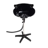 SHUTAO Salon Removable Adjustable Shampoo Basin Black