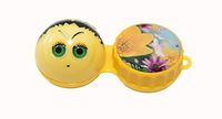 Contact Lens Case Cute Fun Travel Storage Box Flat 11 Fun Designs Available - Bee