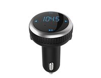 Bluetooth FM Transmitter for Car Wireless, Radio Transmitter for Music MP3 Player with Hands free Calls for iPhone, Samsung Galaxy, Pixel 2 XL LG Stylo 3 2+ V30 V20, Android Cell Phone, iPad iPod