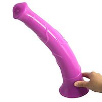 Bibida 16.9-inch Sexrq Toy Huge Giant Animal Pêňís Horse Sucking R-EalisticPêňís Female Vágǐna Flirting ŝe-x Toy (Color : Purple)
