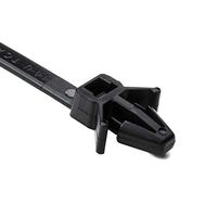Hellermann Tyton North America 126-00049 Wing Push Mount Tie, 6.0" Long, 50 lb. Tensile, PA66HIRHS, Black, 0.2" Height, 0.18" Width, 6.3" Length (Pack of 500)