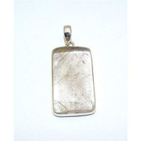 Sterling Silver Golden Rutile Quartz Pendant Jewellery No.3190