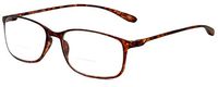 Calabria Reading Glasses - 720CB Clear Bi-Focal Flexie in Tortoise +2.25
