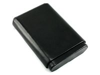 Skyway Avery High Capacity Leather Cigar Case Holder with Cedar Lining - Black