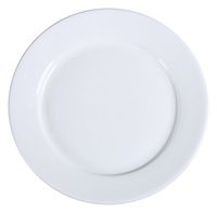 Yanco AC-16 ABCO Dinner Plate, 10.5" Diameter, Porcelain, Super White, Pack of 12