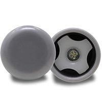 Pivit Walker Glide Caps Gray | Pack of 2 | Quietly Glide Over Doorways Sidewalks & Carpets | Fits Any 1" Diameter Tubing | Wont Scratch Or Dirty Floors | Easier Mobility & Last Longer Than Rubber Tips