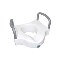 BINZHI Toilet Handrail, PE Material Bathroom,Suitable for The Elderly, Postoperative Rehabilitation, Pregnant Women, White, Weight Bearing 150kg Bedside Toilet (Color : White)