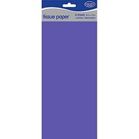 County 10 Sheets Plain Tissue Paper Pack of 12 (One Size) (Blue)