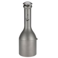 Rubbermaid 9W33APE Infinity Traditional Smoking Receptacle, 4.1 Gal, 39" High, Antique Pewter