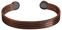 Striped 100% Copper Bracelet. Made with Solid and High Gauge Pure Copper& Magnets Helps Reducing The Joint Pain and Stiffness, Joint Related Inflammation and Skin Allergies.