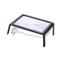 Othmro 3X Magnifying Glass Hands-Free Full-Page Magnifier LED Lighted Illuminated Foldable Desktop Portable for Elder Kids