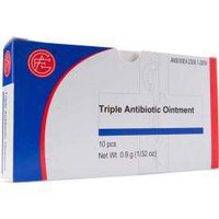 Triple Antibiotic Ointment, 0.9 gram, 10 pcs/Box - Pkg Qty 10 (9999-1005)