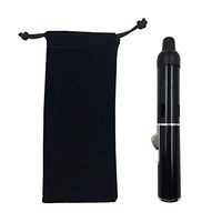 Metal All in One Pipe Pocket Size Mordern Tube with Drawstring Bag (Black Color)
