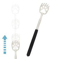 Break-Resistant Telescopic Portable Bear Claw Back Scratcher, with Upgraded Coupling Fasteners, Stainless Steel Body/Scalp Relaxation Massager Tool for Itching Relief, for Both Human and Pets