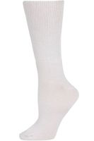 Extra Wide Womens White Medical Diabetic Socks - 1 Pair