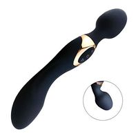 Omlela Wireless USB Recharging Waterproof Dual Motors Silent Silicone 10 Speeds Mode Massager, for Shoulder Neck and Back Waist