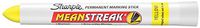 Sharpie Mean Streak Permanent Marking Stick, Bullet Tip, Yellow (Pack of 12)