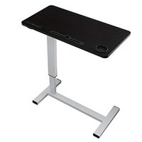 DNZDZ Medical Overbed Table,Adjustable Height Easy to Move/Storage Portable Computer Workstations Desk Bed Couch Sofa Side Table,Hospital Home Reading Desk Breakfast Table Tray Table