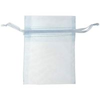 Organza Drawstring Pouch Light Blue 3 x 4 Case of 10