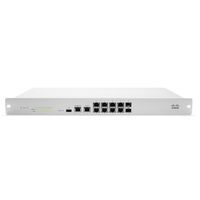 Meraki MX100 Medium Branch Security Appliance, 500Mbps FW Throughput, 8xGbE, 2xGbE SFP - w/ 1 Year Enterprise License