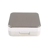 Simple Contact Lens Box ABS Material Colorful Case Travel Portable Glasses Eye Care Case Eyewear Accessories,White