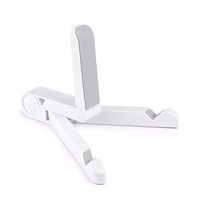 Qi Peng Cell Phone Stand - Foldable Adjustable Angle Tablet Bracket Stand Holder Mount for iPad Tablet PC Mobile Phone Holder Less Than 10 Inch Mobile Phone Holder (Color : White)