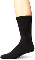 JOBST Sensifoot Closed Toe Crew Socks, Black, Medium
